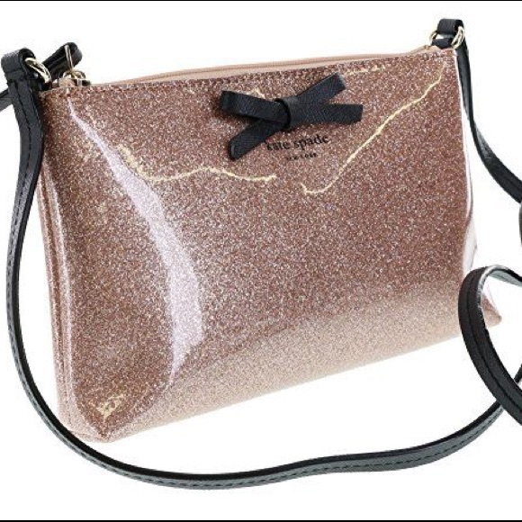 Kate Spade Rose Gold Glitter Crossbody Bag - Picture 5 of 7